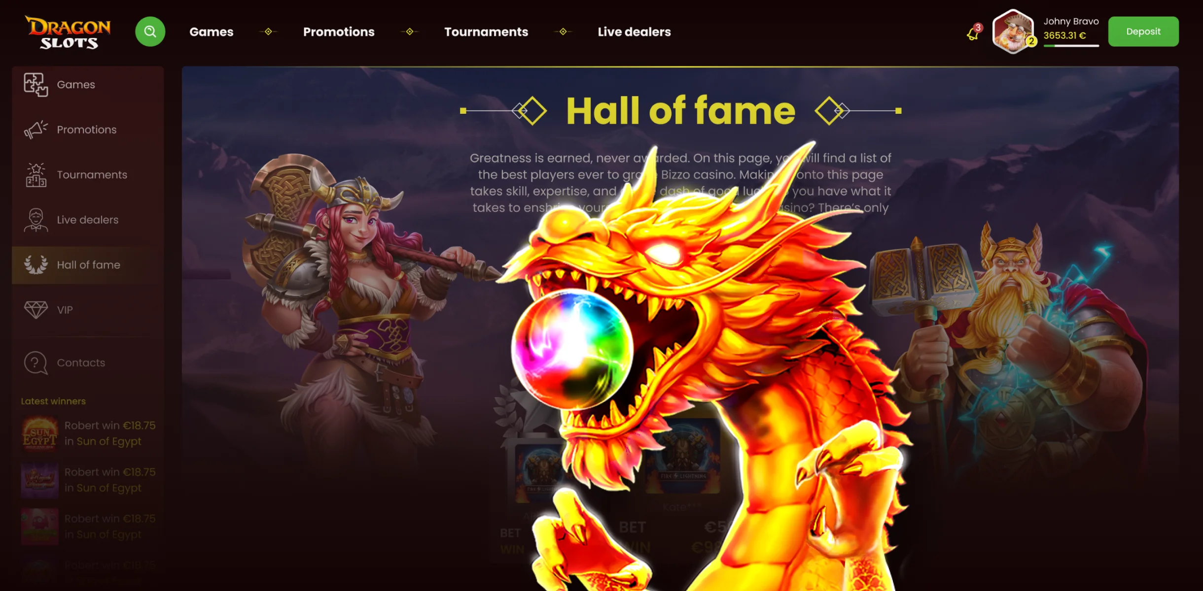 Dragon Slots Website